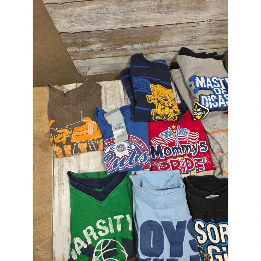 Boys Clothing Bundle Disney Mickey Mouse Cars SpongeBob Cubs Jeans Tees 2t 24m - Picture 12 of 12